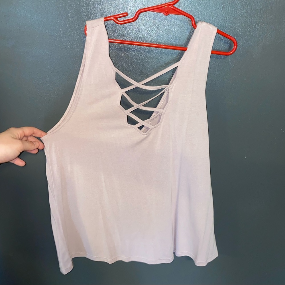 American Eagle light purple tank top size small